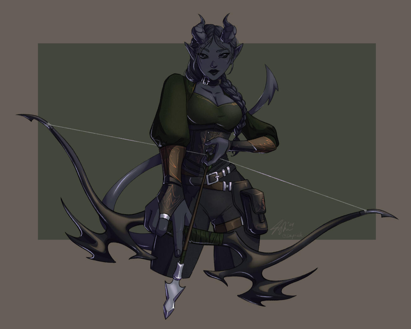 2024 - Zaeth Ucastov, Tiefling Ranger/Druid