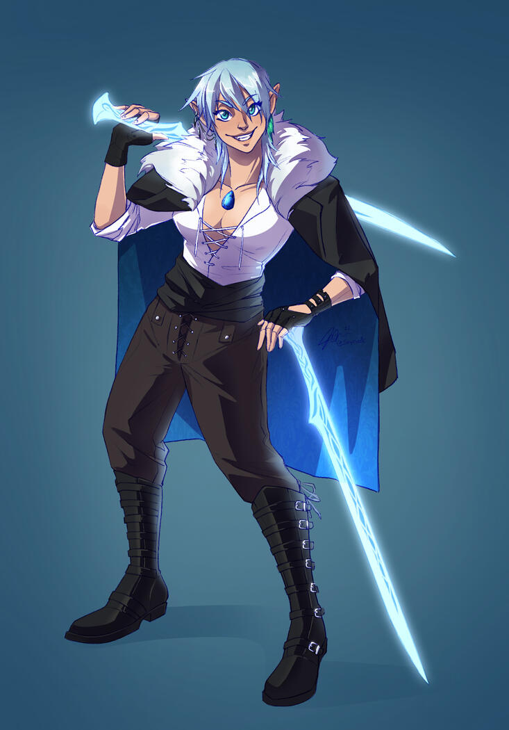 2023 - Ky, the Elven Rogue (Commission)